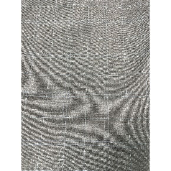 Tommy Hilfiger Dress Pants Men Gray 44 Unhemmed Windowpane Plaid Tailored Fit - Picture 4 of 9